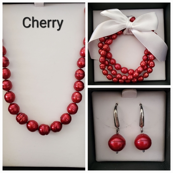 Honora Pearls New 3pc Set - Picture 2 of 4